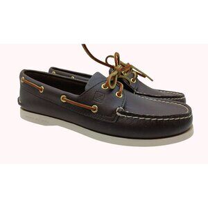 Sperry Top Sider Womens A/O Authentic Original Leather Boat Shoes Brown Size 9W
